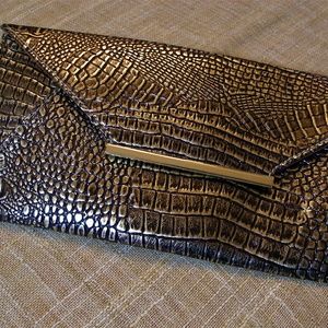 Lauder Black,  Gold Clutch, Purse, Bag